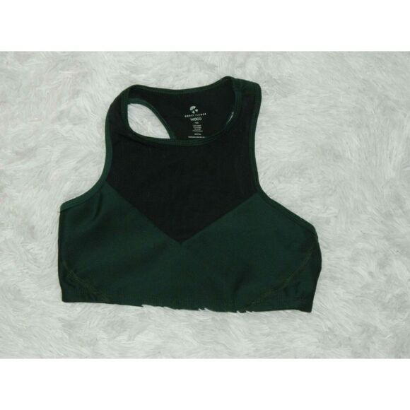 Carbon 38 Ghost Flower Mesh Sports Bra Green Black‎ - Picture 4 of 5